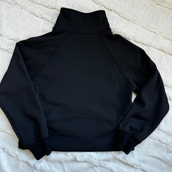 Cropped Pullover Sweatshirt Black Size M - Picture 5 of 5